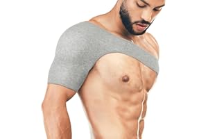 Shoulder Brace Rotator Cuff Fitness Shoulder Protector Injury Recovery Compression Shoulder Brace for Pain Relief M Light Gre