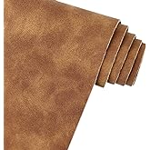 Brown Soft Faux Suede Fabric 30x135cm Synthetic Faux Leather Frosted Leatherette for Home Chair Furniture DIY Accessories