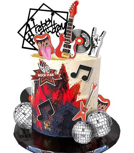 Freddie Mercury 'King Of Rock' Kuchenaufsatz – Glitzer Cake Topper Für Geburtstagsparty-Deko