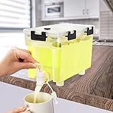 1 Gallon Drink Dispenser For Fridge,Beverage Dispenser With Spigot. Milk,Lemonade Dispenser,Juice Containers With Lids For Fr