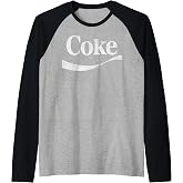 Coca-Cola Distressed Original Logo Raglan Baseball Tee