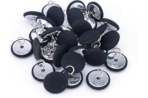 TIBOO DAY 25 Pcs Bed Skirt Pins 0.8" Upholstery Tacks Twist Pins Headliner Pins for Bedskirts Slipcovers Armrest Covers and Upholstery.(Black, 25)