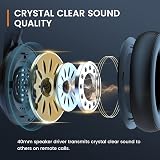 EKSA H6 Wireless Headset with AI ENC Mic Bluetooth 5.0 USB Dongle view 5