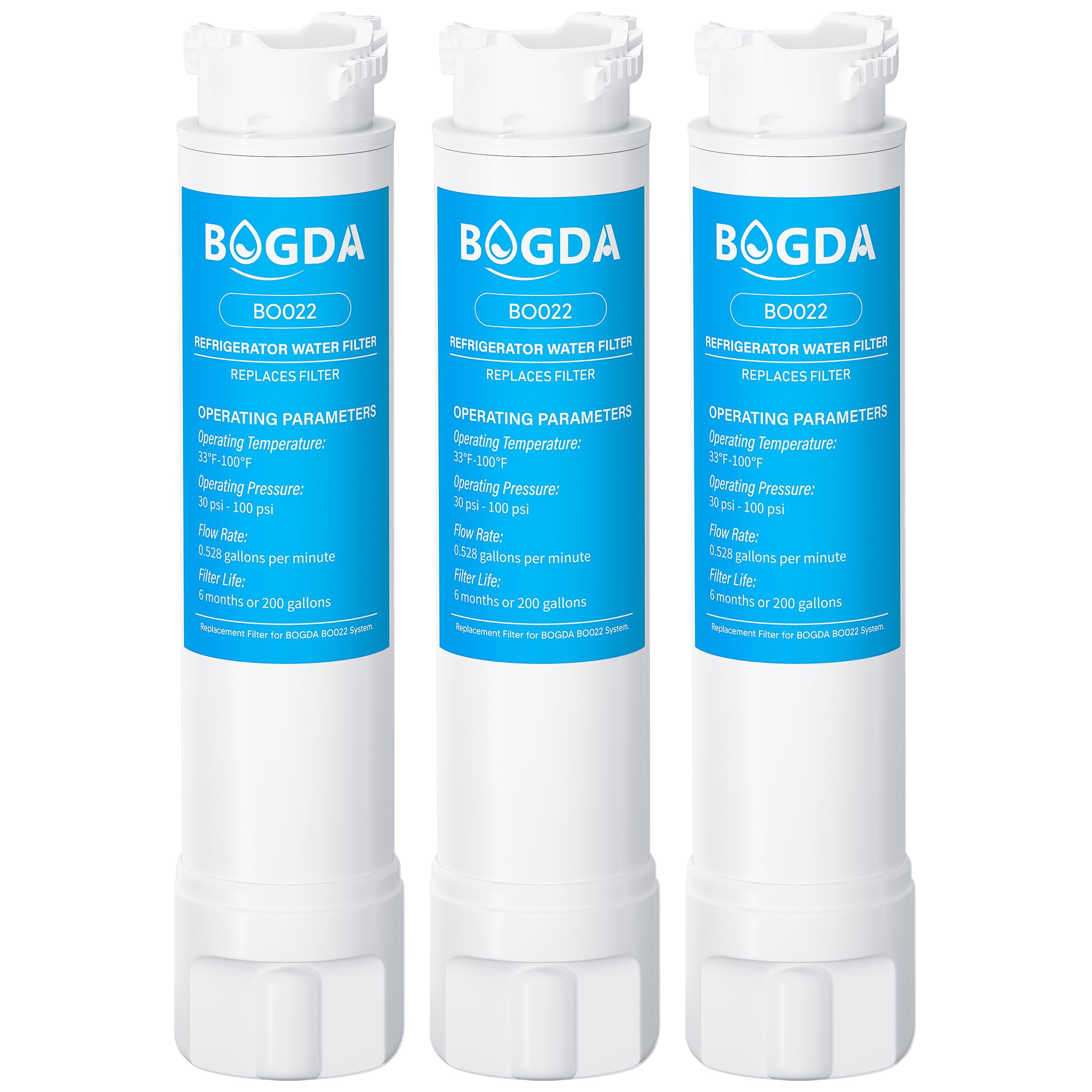 Photo 1 of BOGDA Water Filter Fit for EPTWFU01 Frigi-Daire Replacement 3 count, RWF5800A Compatible with Pure-Source Ultra 2, EWF-02, 012505454226, 4562222, Multiple Filtration and Drink Clear, white