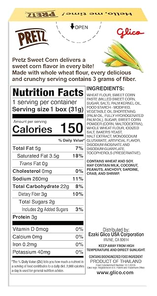 GLICO PRETZ SWEET CORN, 1.09 OZ (PACK OF 10)