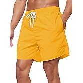 Asrlivp Men's Swim Trunks 5 inch Inseam Quick Dry Board Shorts Bathing Suit Swimwear Swim Shorts with Mesh Lining