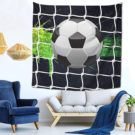 Amazon Co Jp サッカータペストリー 壁掛け おしゃれ 壁飾り 多機能壁掛け ファブリック 装飾用品 おしゃれ モダンなアート 模様替え 部屋 窓カーテン 個性ギフト 新居祝い150ｘ150cm ホーム キッチン