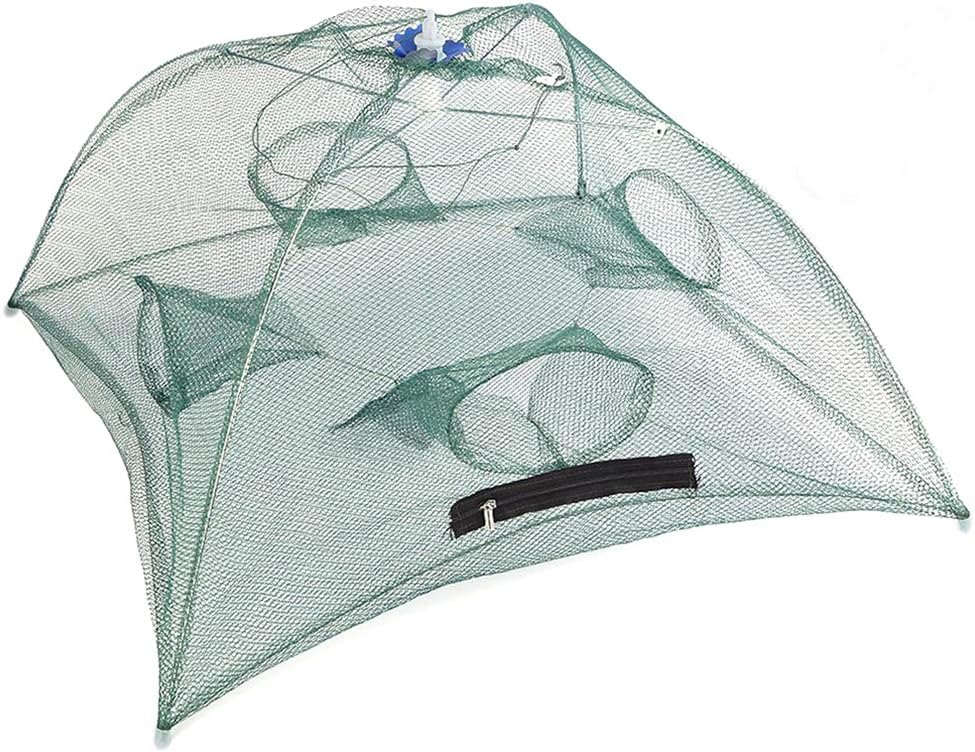 qsbai Foldable Mesh Fishing Bait Net Trap Small Fish Crab Minnow Crawdad Shrimp Cage