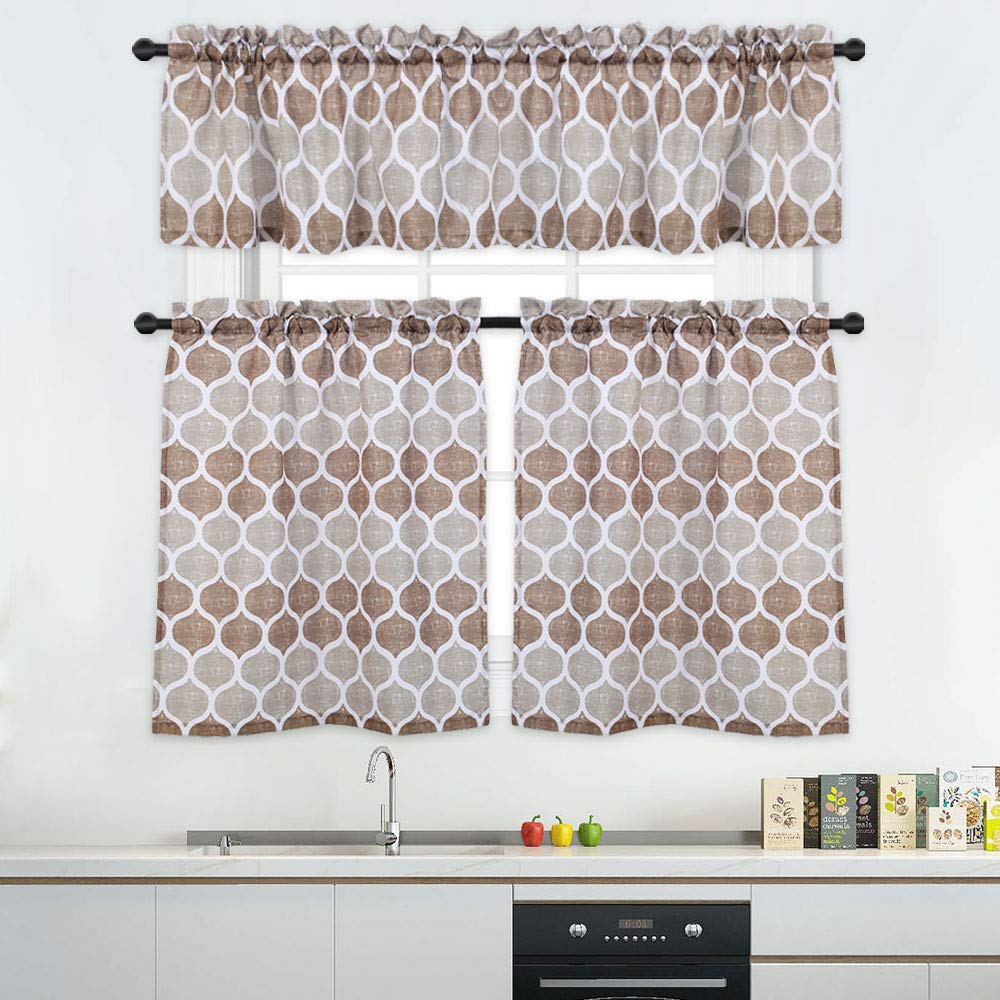 Best Teal Kitchen Curtains And Valances Set Home Appliances