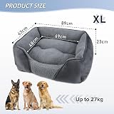 MIXJOY Extra Large Dog Bed Grey Orthopedic Washable 89x63x23 cm Anti-Slip view 5
