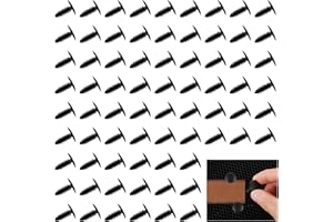 Aster 80 Pcs Honeycomb Pins, 7.5-8mm Honeycomb Laser Bed Hold Down Pins, Honeycomb Fixing Needle Laser Cutter and Engraver Accessories, Replaces Honeycomb Laser Bed Accessories(Black)