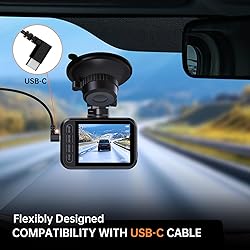 E-YEEGER Dash Cam Front and Rear, 2.5K Dual Dash