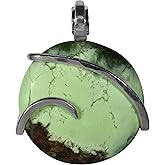 Lemon Magnesite Pendant Necklace 925 Sterling Silver by Isabella Roth