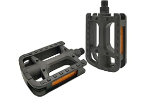 RYANGO Bike Pedals, 9/16" Non-Slip Bike Pedals with Reflectors, Bicycle Pedals for Road Bike, BMX, Folding Bikes, Urban Bikes, Adult Bicycle