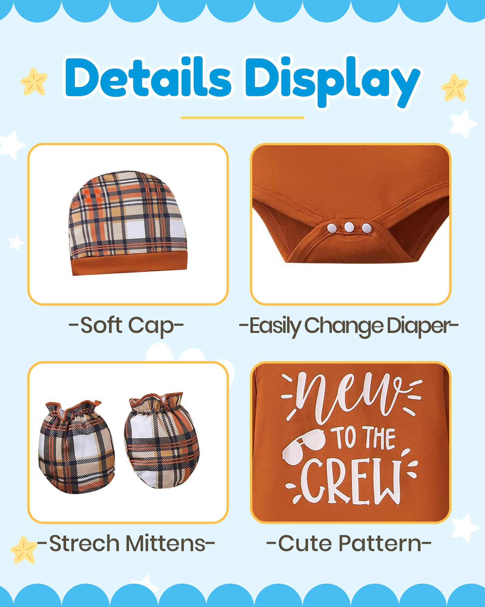 NZRVAWS Newborn Baby Boy Girl Clothes Unisex Preemie Infant Must Have Pants Set Outfits 0-18 Months 20 Pcs Essentials Gift