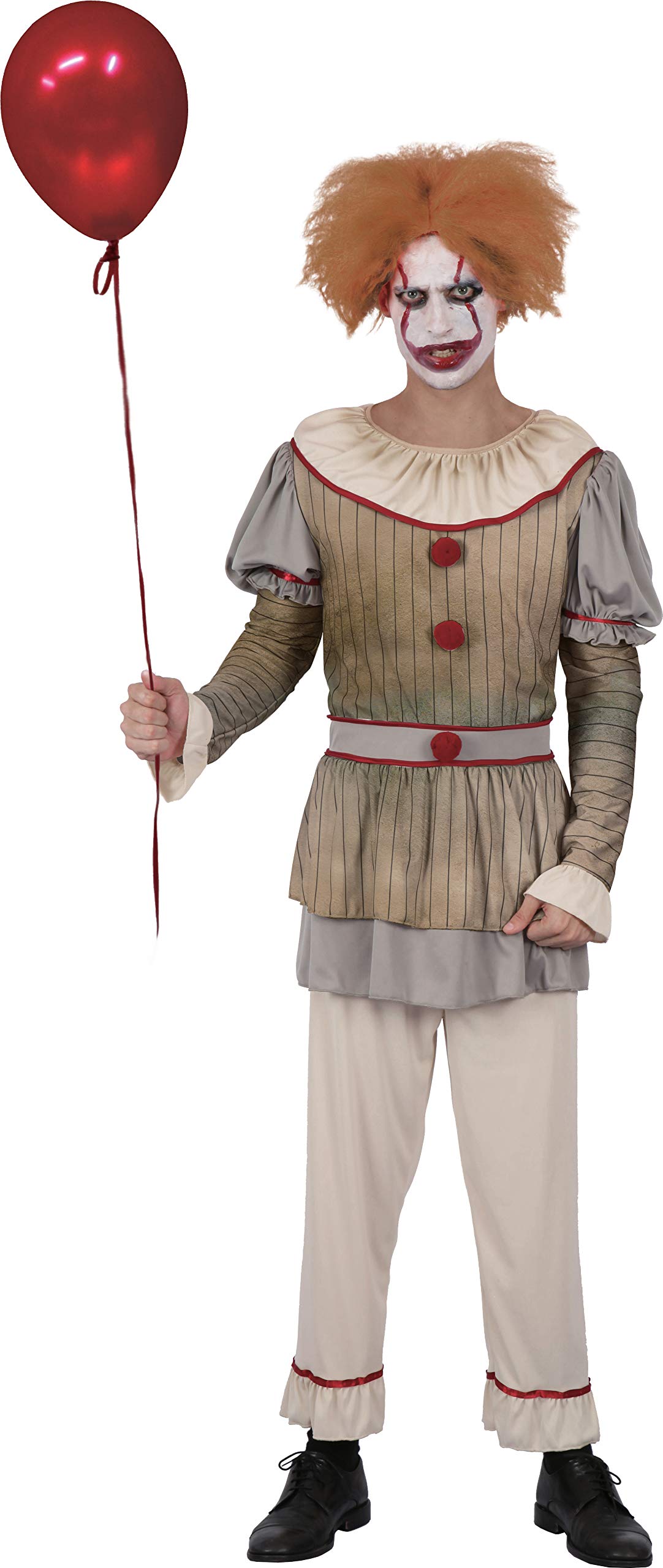 Ciao Horror Creepy Clown costume disguise fancy dress man adult (One size)