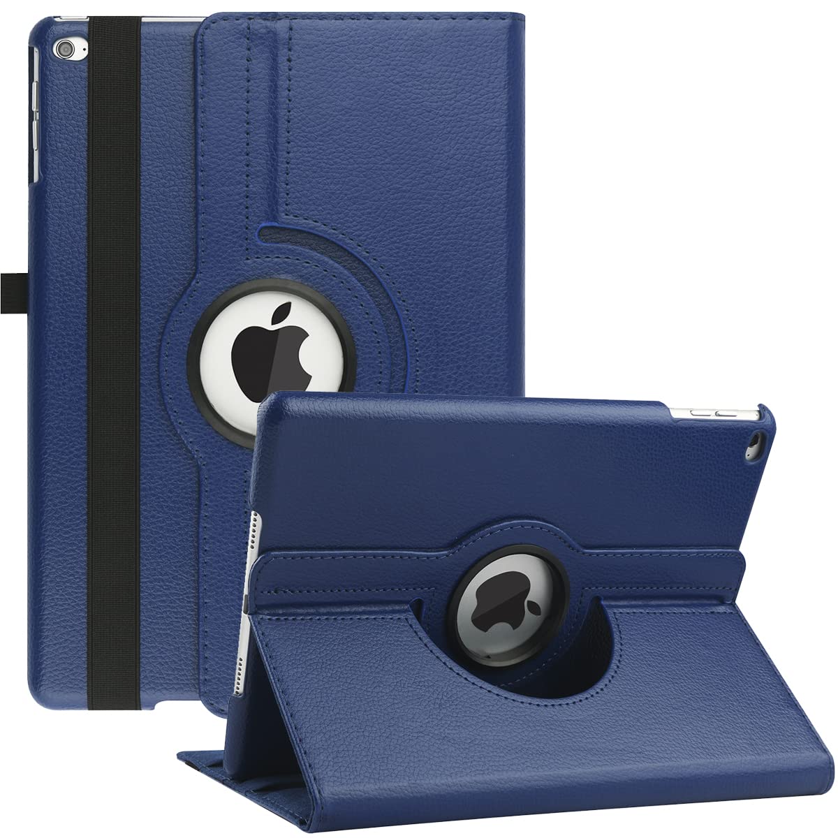 Case for ipad Air 2/Air 1/iPad 9.7 Inch 2018/2017(5th/6th generation), 360 Degree Rotating Multi-Angle Viewing Folio Stand Cases with Auto Sleep/Wake (Blue)