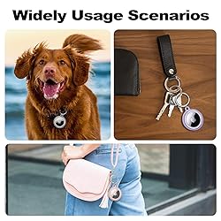 MOLOVA Waterproof Airtag Keychain Air Tag