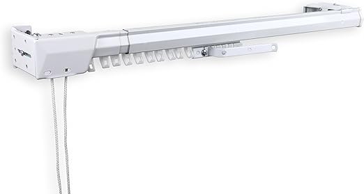 Amazon Com White Traverse Heavy Duty Single Rod One Way Cord Left