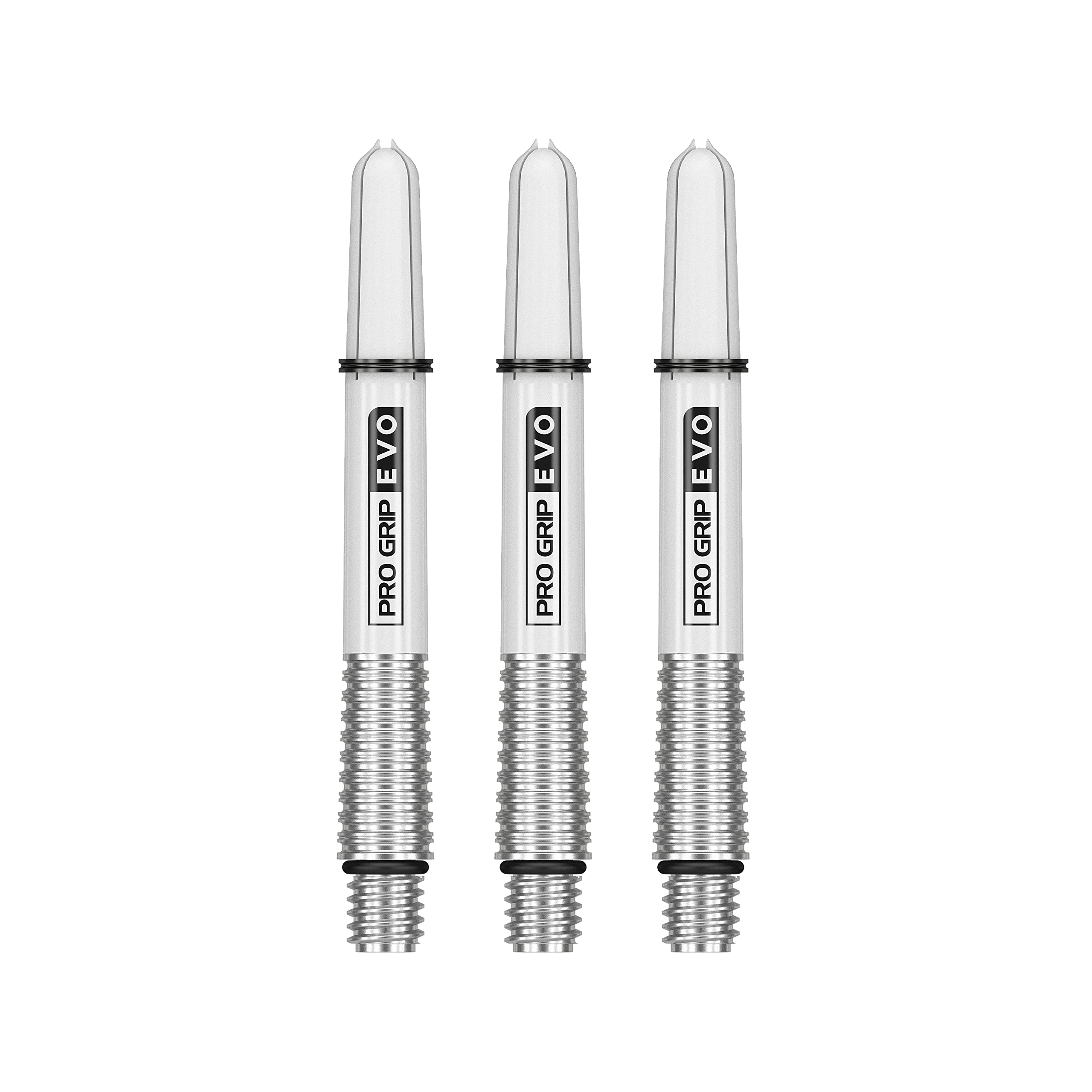Target Darts Unisex's Pro Grip Evo Aluminium Dart Shafts, Silver, Intermediate