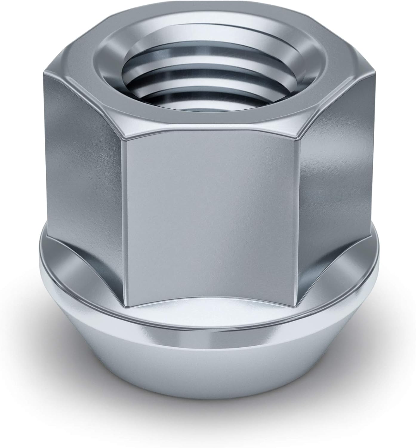 White Knight Wheel Accessories 1304-1S Zinc 1/2"-20 Open End Bulge Acorn Lug Nut Pack: Automotive