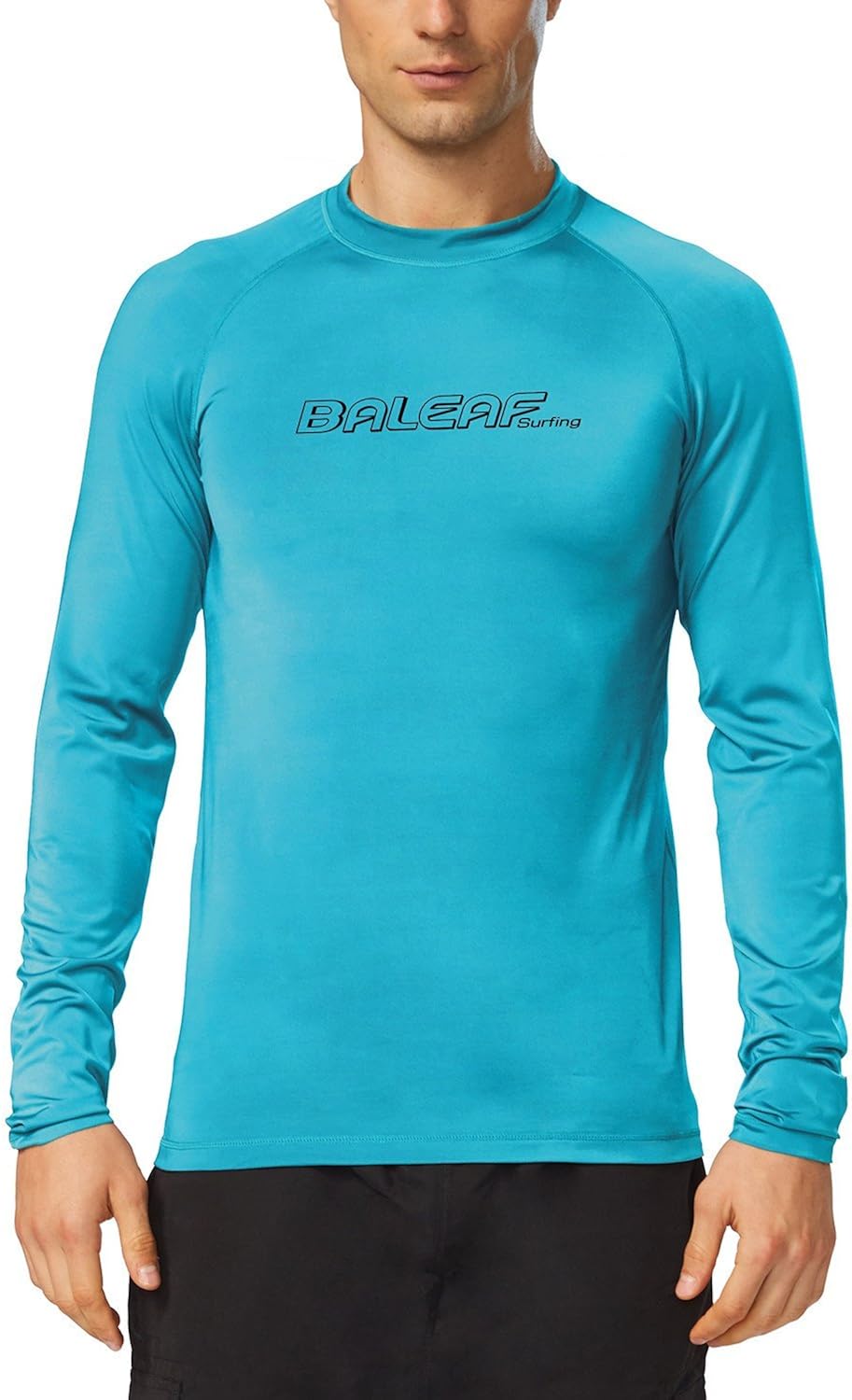 BALEAF Men's Long Sleeve Rashguard Sun Protective Swim Shirt UPF 50+: Clothing
