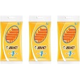 BIC Razor Blades No.1, Pack of 3 Packs of 5, 1 Blade | Sensitive Skin