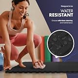 KAYMAN 16 Pack 60x60 cm Interlocking EVA Gym Floor Mats Black 62 sq ft view 6