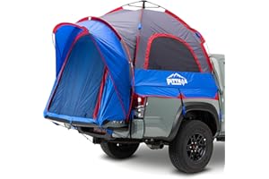 PITTMAN OUTDOORS Pittman - Truck Bed Tent with EZ-UP Design - Truck Tent for Camping - Includes Rain Fly, Extra Wide Entry, Oversize Air Mesh & Porch Cover - Premium Truck Bed Camper