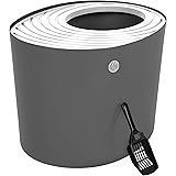 IRIS Top Entry Cat Litter Box with Cat Litter Scoop