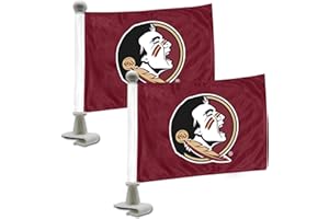 FANMATS 61902 Florida State Seminoles Ambassador Car Flags - 2 Pack Mini Auto Flags, 4in X 6in, Perfect for Hood or Trunk