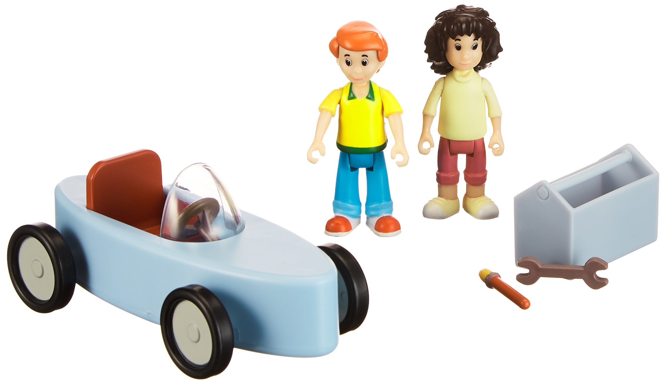 Benjamin Blümchen 10815 Soap Box Race Playset with Movable Figures and Soap Box, Detailed Design, Includes Great Stickers for Decorating Jazwares