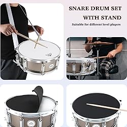 EASTROCK Snare Drum Set 14X5.5 Inches for Student