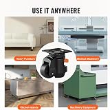 VEVOR Leveling Casters 4pk 2200lbs 2.5in Heavy Duty Swivel Workbench Machine view 6