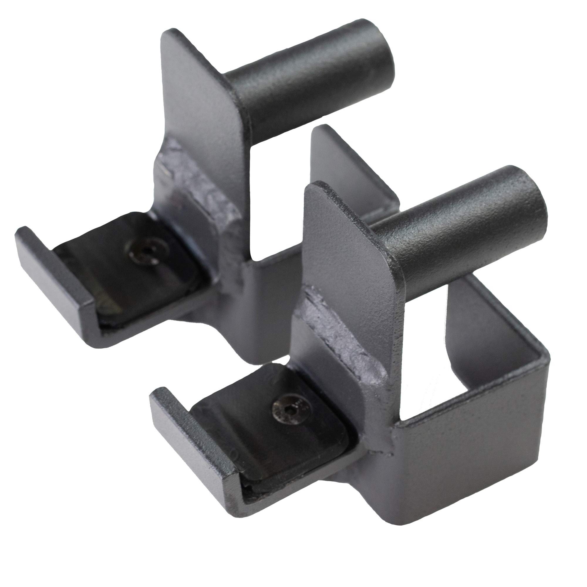 Photo 1 of Fitness Reality 2816 Steel J-Hooks for Squat Rack Power Cage - Designed to Hold Weight Lifting Bars for Squats, Bench Presses, and More - Home Gym Accessories - 800 Lb. Capacity for 2 Hooks,Black