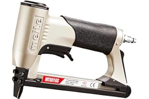meite MT8016S Upholstery Stapler- 21 Gauge 80 Series 1/2" 12.8MM Crown Pneumatic Fine Wire Stapler with Safety (6MM-16MM)