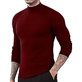 OYOZONE Men's Slim Fit Mock Turtleneck Pullover Sweater Casual Basic Knitted Thermal Sweaters