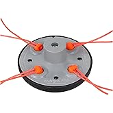 4 Way Universal Trimmer Head for String Trimmer Head M10 x 1.25 LH 1 Pack