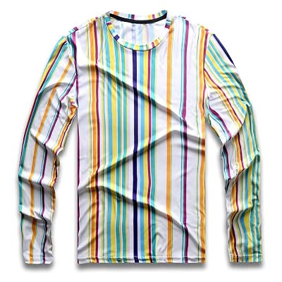 Buy Mens Rainbow Striped T Shirt 
