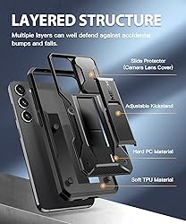 Tongate for Samsung Galaxy S23 Case with Sliding