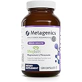 Metagenics Magnesium L-Threonate - Magtein Magnesium for Brain Health, Memory, Learning & Cognitive Support - Clinically Studied Bioavailable Form - Non-GMO, Gluten-Free, Vegan - 120 Capsules