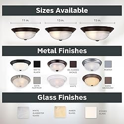 DESIGNERS FOUNTAIN 3-Light Flush Mount Ceiling