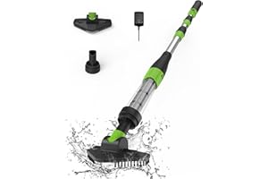 Poolergetic Cordless Pool Spa Hot Tub Vacuum Cleaner, Handheld Rechargeable Pool Cleaner, Suitable for Small Pools for Sand and Debris, Above-Ground Pools, Hot Tubs, Spas, Black