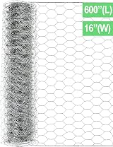 TOYPOPOR Chicken Wire 16x49ft Galvanized Hex Mesh Garden Fence Anti-Rust view 8