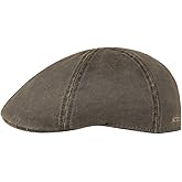 Stetson Men's Weathered Cotton Duck Ivy Cap (Brown, M)