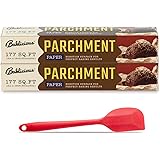 BAKLICIOUS 2 Rolls Unbleached Parchment Paper Roll, 13 In X 164 Ft Non-stick Baking Parchment Paper For Baking, Food Grade Co