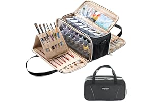 SFYBYHEART Acrylic Paint Storage, Paint Organizer and Storage, Art Supply Organizer, Art Bags, Craft Paint Storage, Paint Brush Case Holder, Paint Tube Storage for Apple Barrel Acrylic Painting, Palette Board