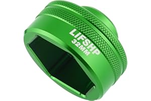 LIFSHP 32mm Oil Filter Socket, for Ecotec TDI GM VW Polaris Chevrolet BMW Mini Volvo Vehicles Oil/Fuel Filter Removal Tool-Green