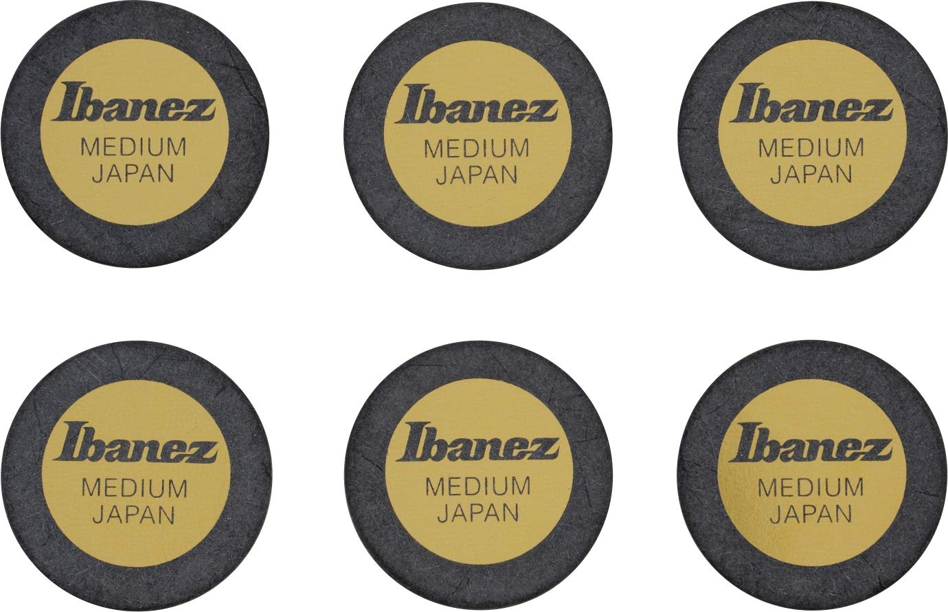 IBANEZ Pick Black - Round (PPA1M-BK)