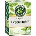 Traditional Medicinals Organic Peppermint Herbal Leaf Tea, Alleviates Digestive Discomfort, 16 Tea Bags (Pack of 6)